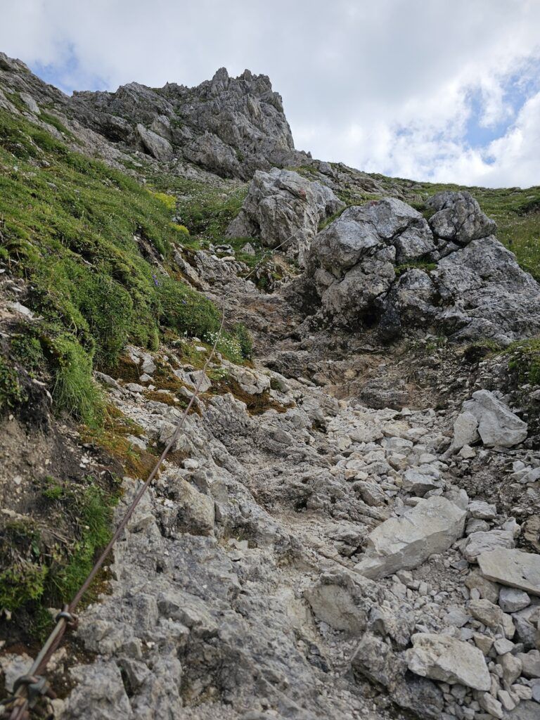 Dolomiti Cernera staza strmiji dio