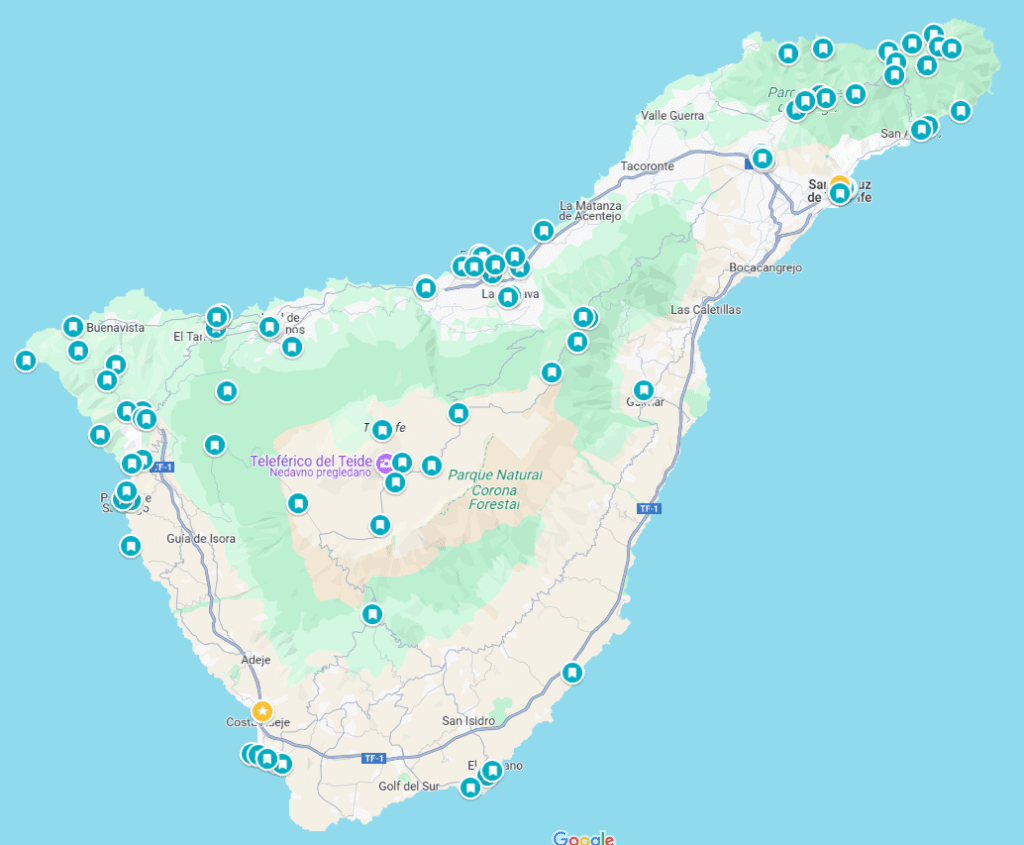 Tenerife karta