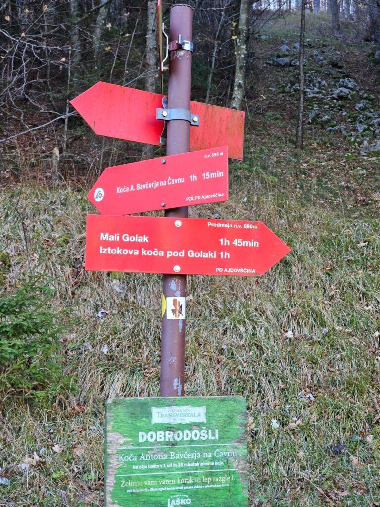 Putokaz s početka staze