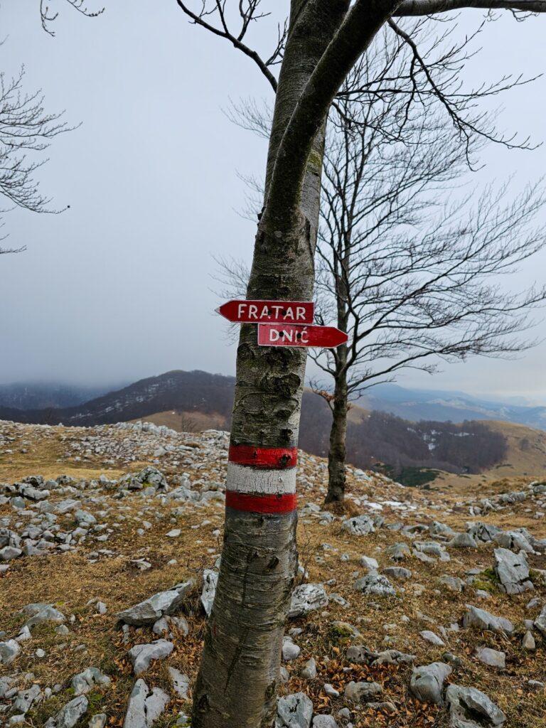Skretanje prema vrhu Dnić