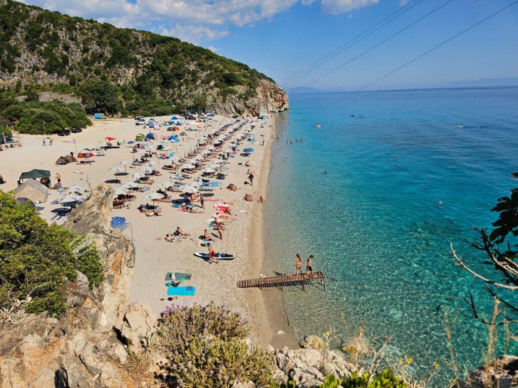 Gjipe plaža i prekrasna boja mora