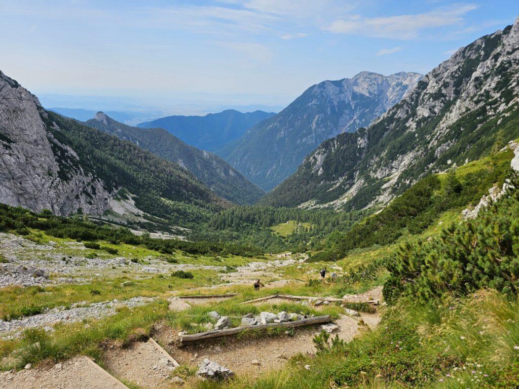 Pogled na dolinu Kamniške bistrice